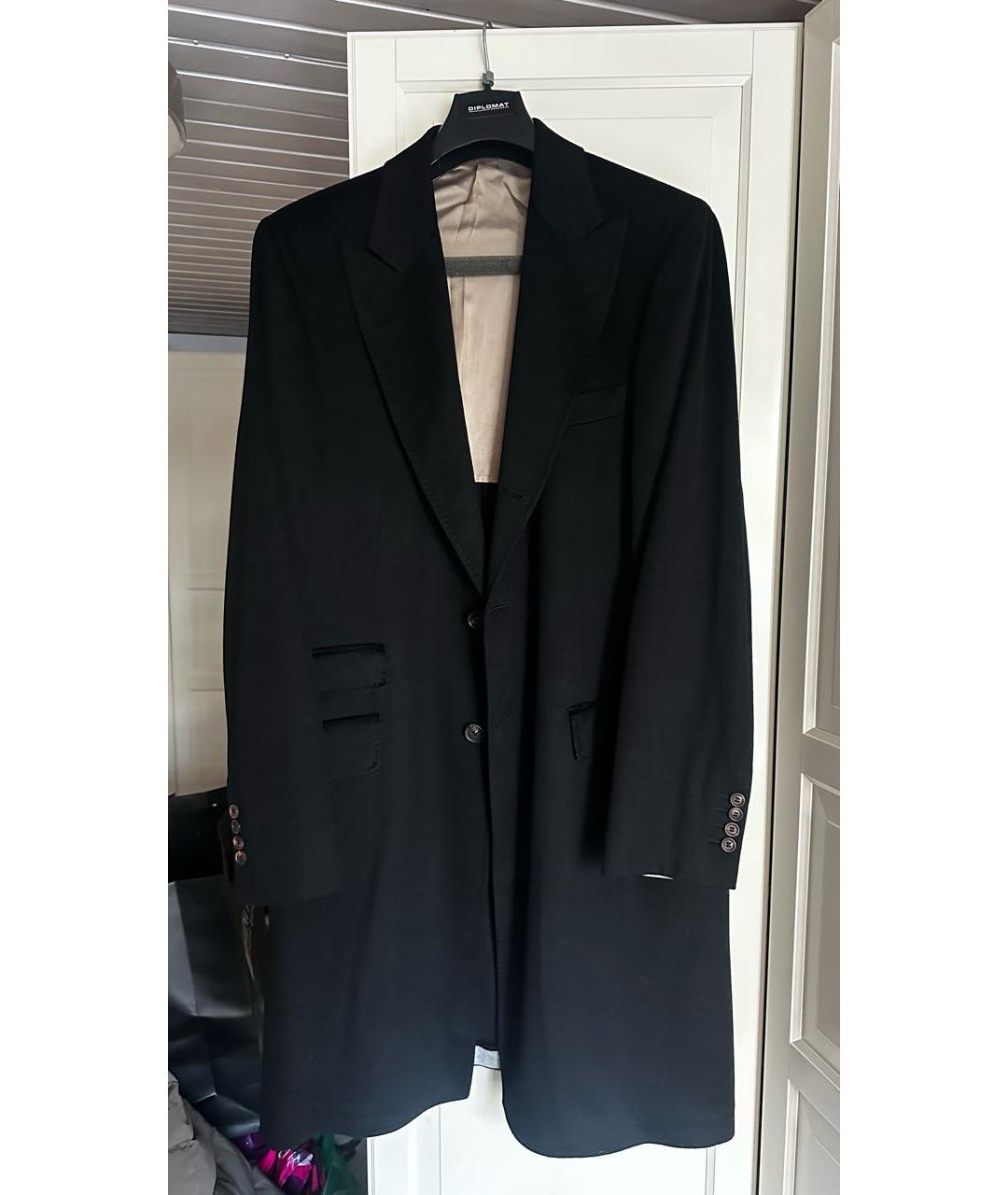 BRUNELLO CUCINELLI Темно-синее кашемировое пальто, фото 7