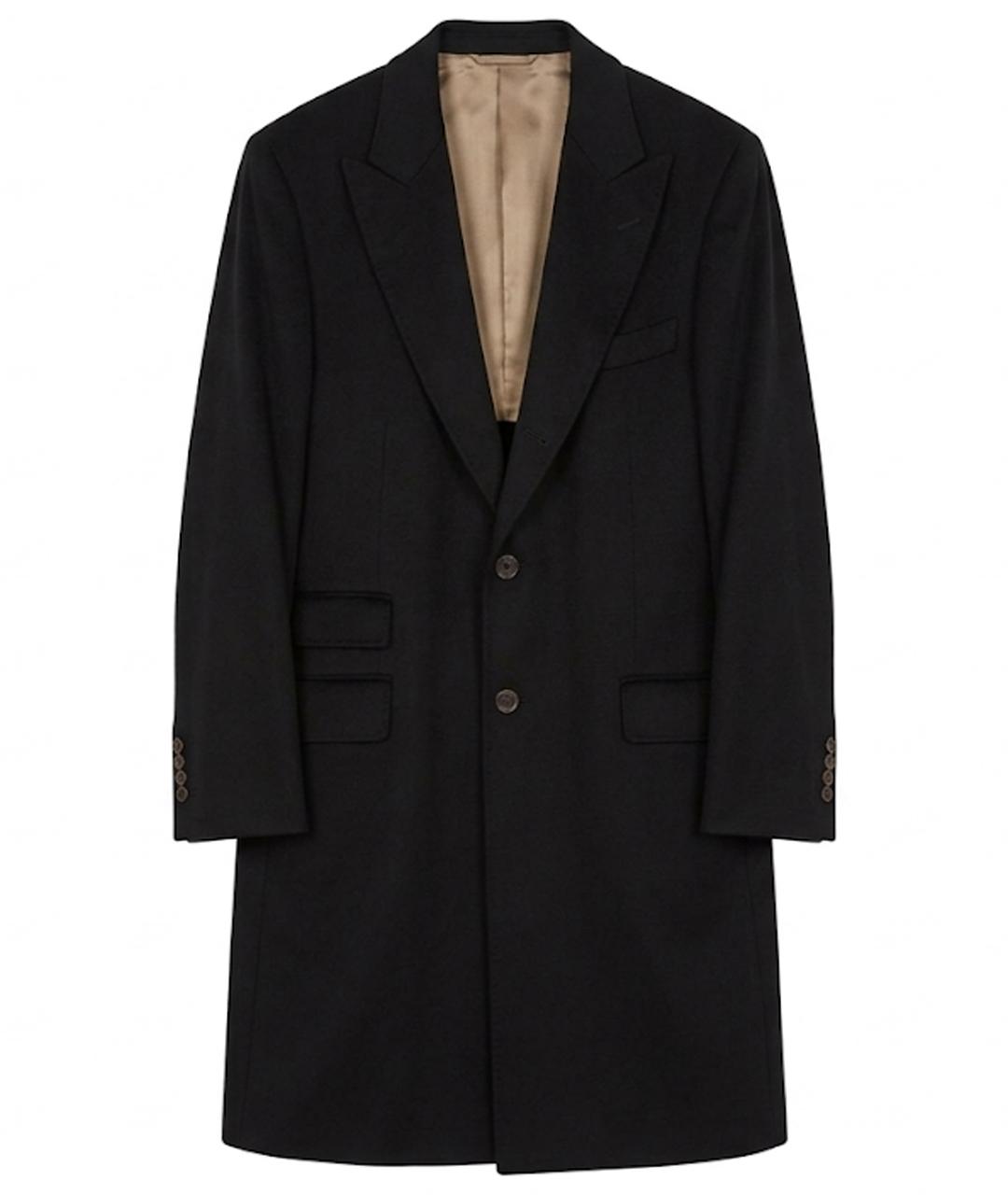 BRUNELLO CUCINELLI Темно-синее кашемировое пальто, фото 1