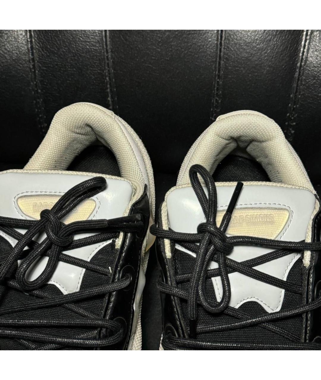 ADIDAS X RAF SIMONS Белые текстильные низкие кроссовки / кеды, фото 7