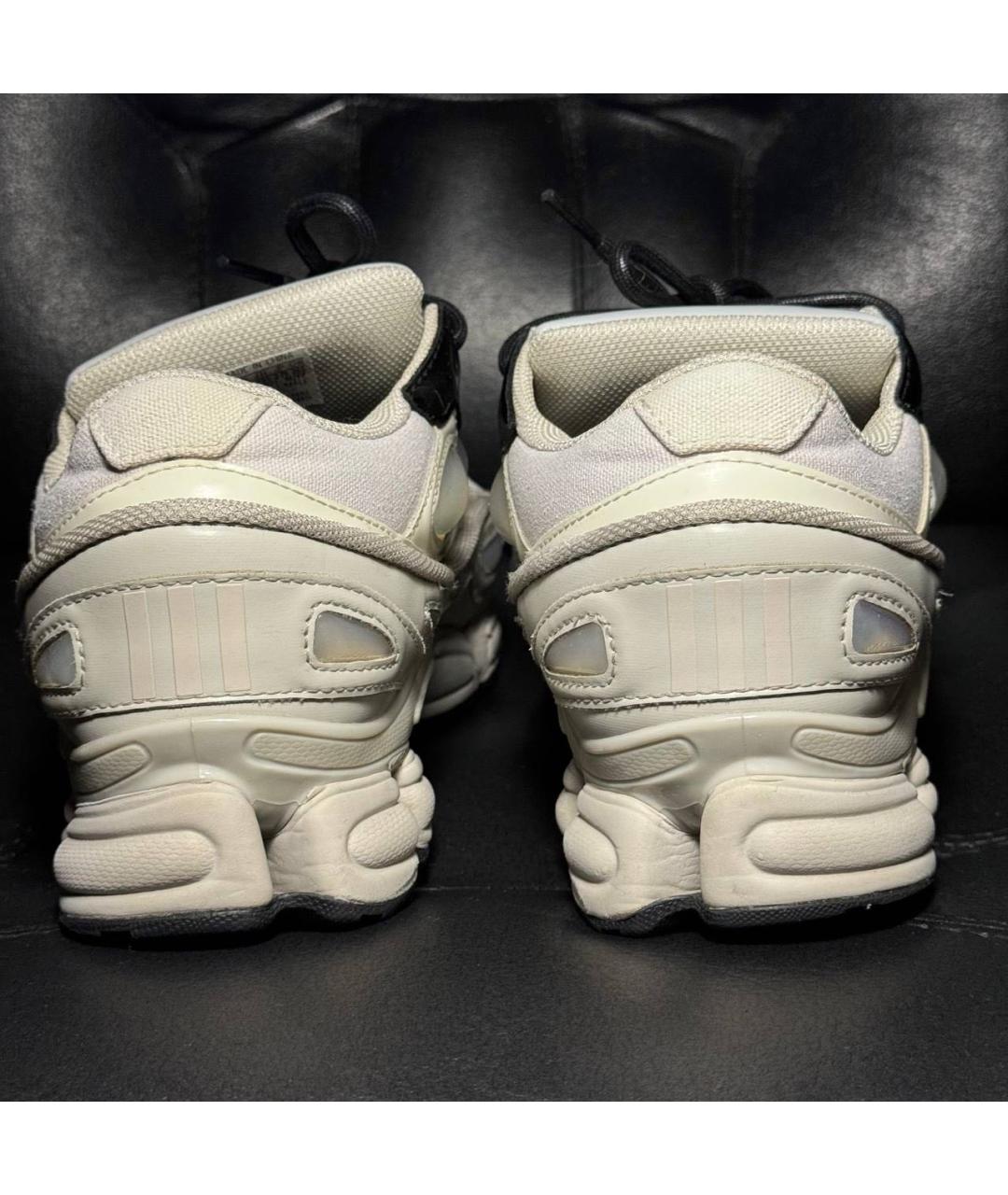 ADIDAS X RAF SIMONS Белые текстильные низкие кроссовки / кеды, фото 2