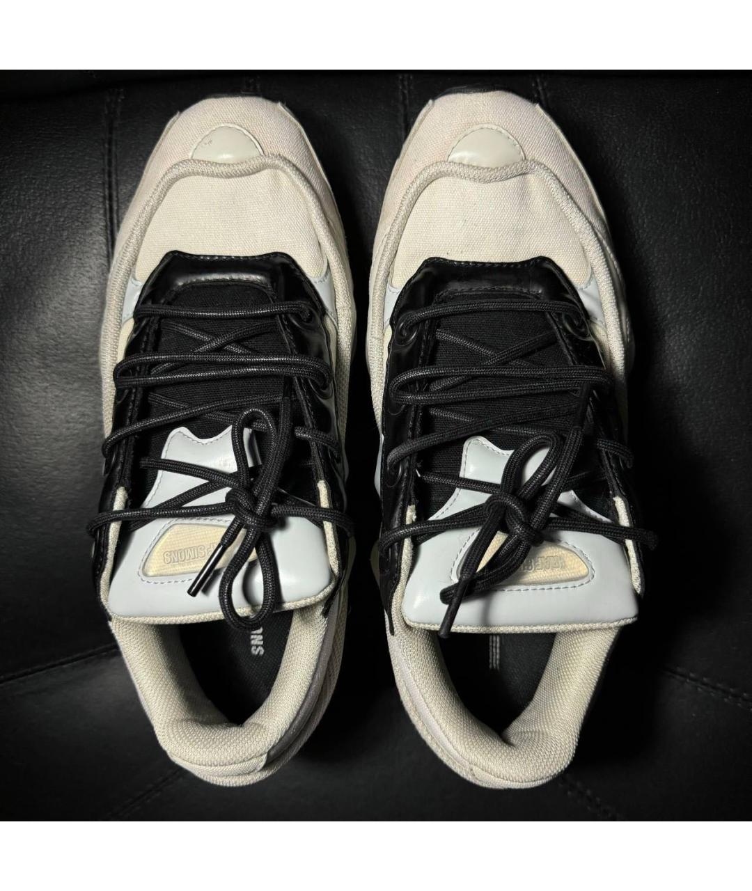 ADIDAS X RAF SIMONS Белые текстильные низкие кроссовки / кеды, фото 6