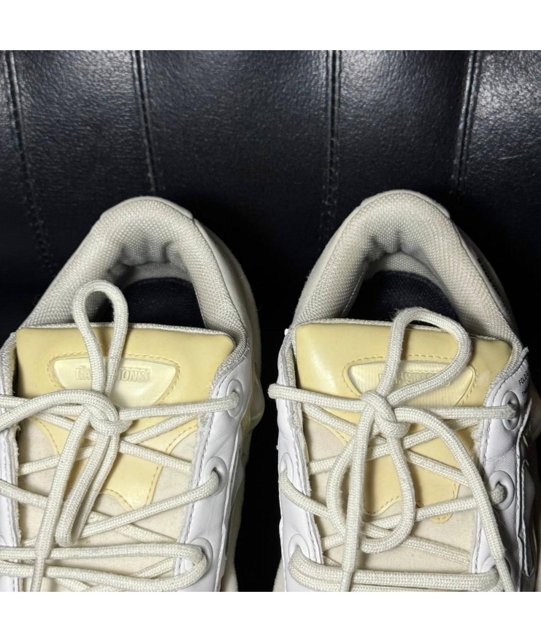 ADIDAS X RAF SIMONS Белые текстильные низкие кроссовки / кеды, фото 8