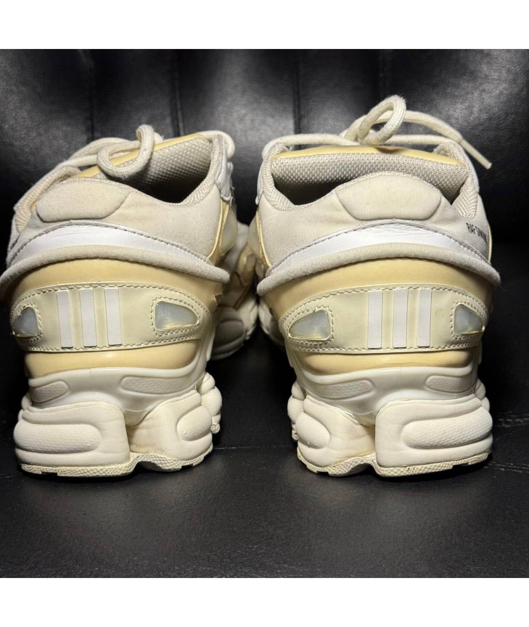 ADIDAS X RAF SIMONS Белые текстильные низкие кроссовки / кеды, фото 2