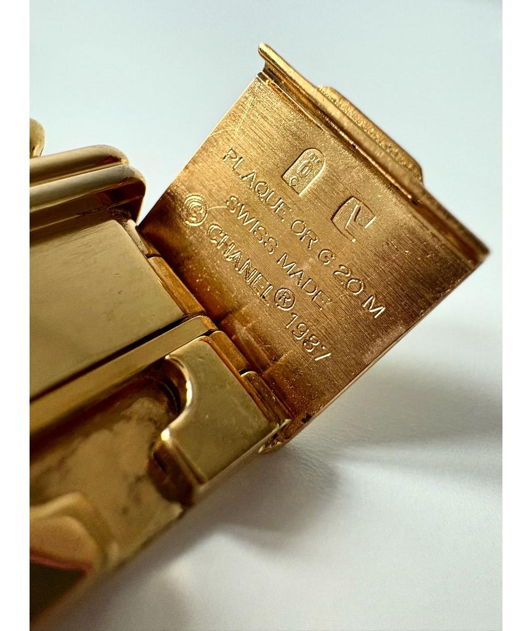 CHANEL Золотые позолоченные часы, фото 6