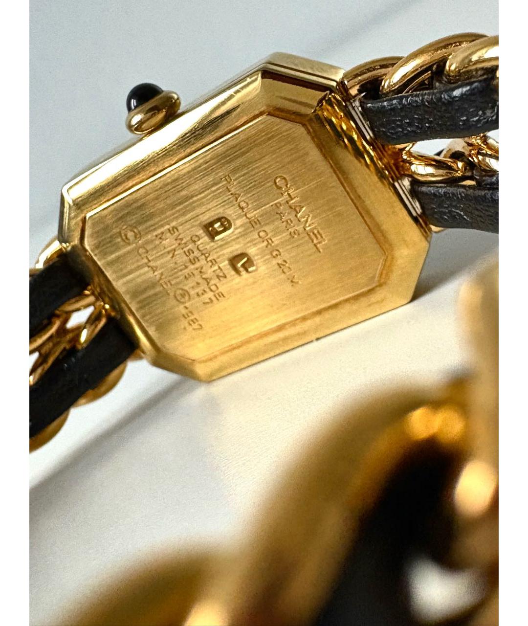 CHANEL Золотые позолоченные часы, фото 4