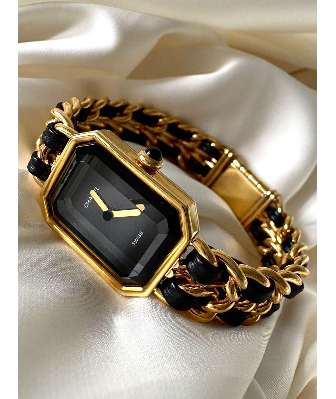 CHANEL Золотые позолоченные часы, фото 3