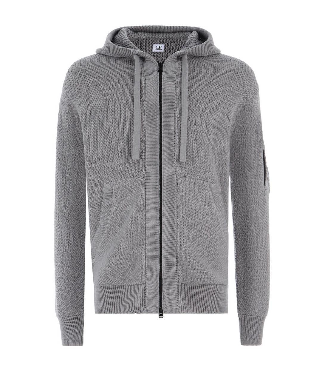 CP COMPANY Серый шерстяной кардиган, фото 5