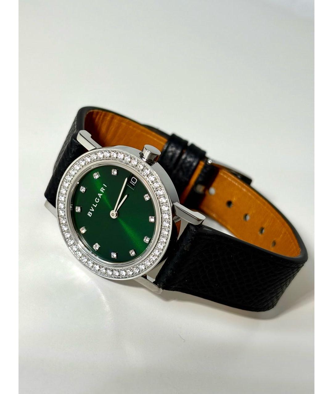 BVLGARI Зеленые стальные часы, фото 6