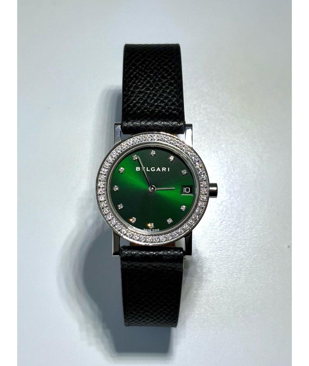 BVLGARI Зеленые стальные часы, фото 2