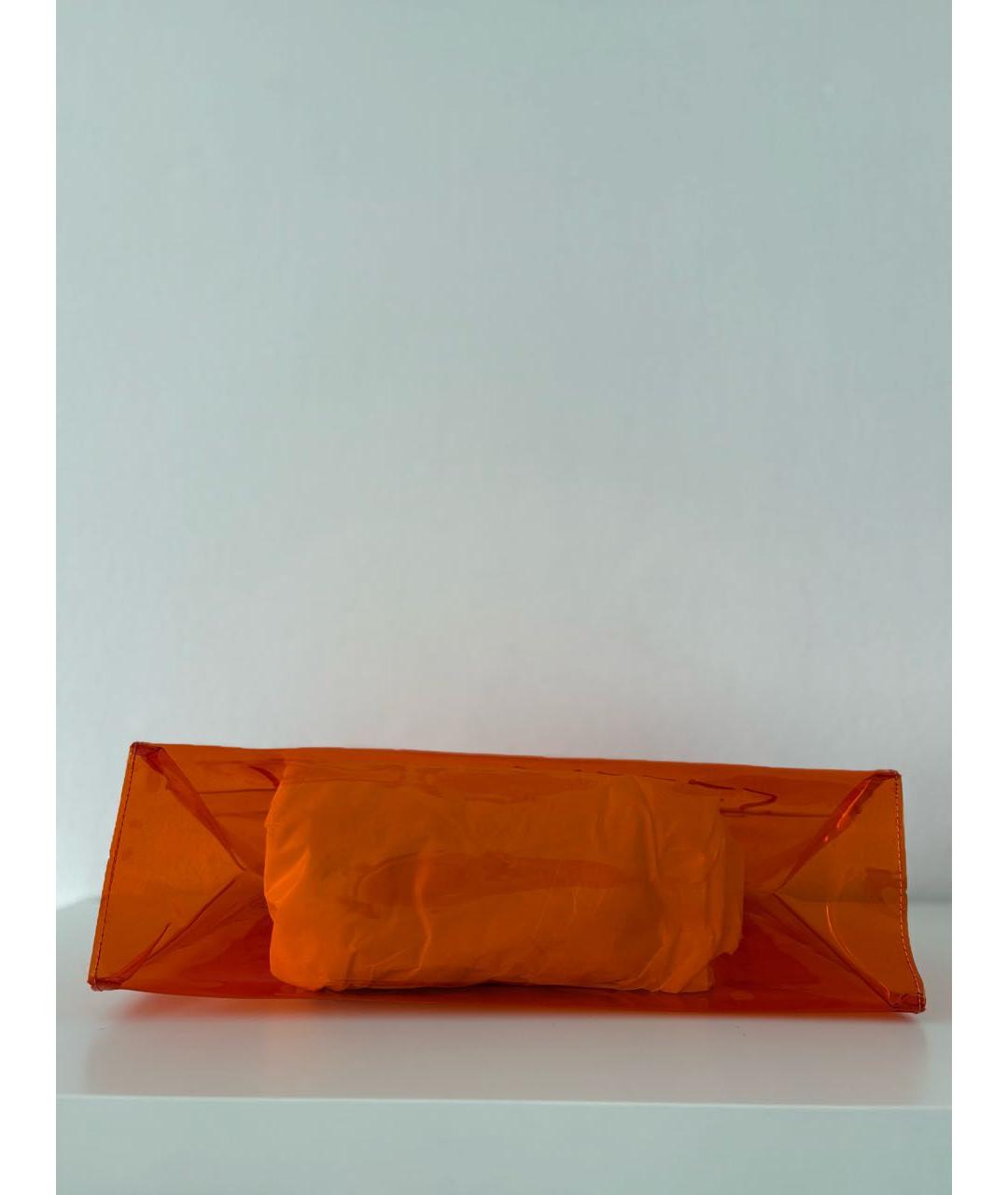 HERMES Оранжевая сумка с короткими ручками, фото 4