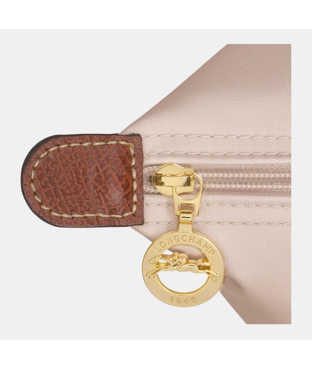 LONGCHAMP Бежевая тканевая сумка тоут, фото 5