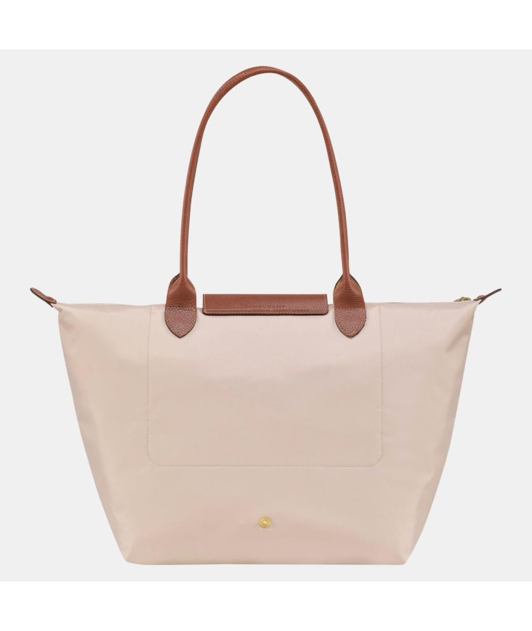 LONGCHAMP Бежевая тканевая сумка тоут, фото 3
