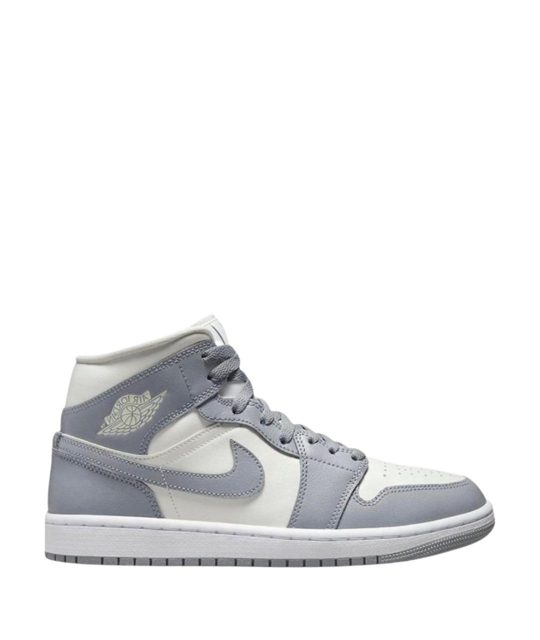 JORDAN Серые кожаные кроссовки, фото 1