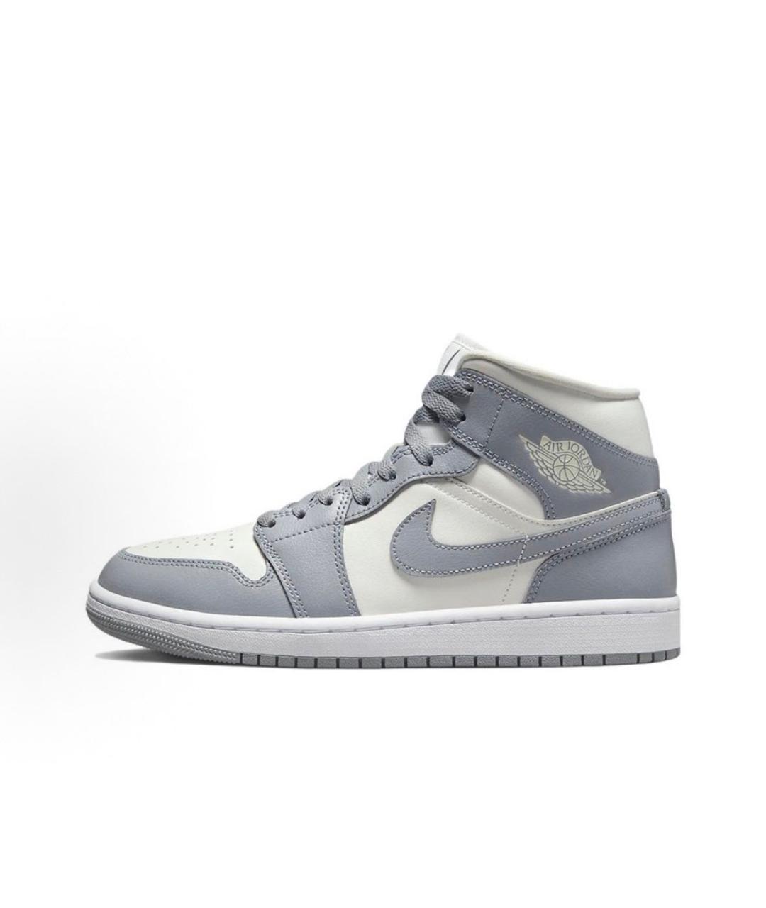 JORDAN Серые кожаные кроссовки, фото 3