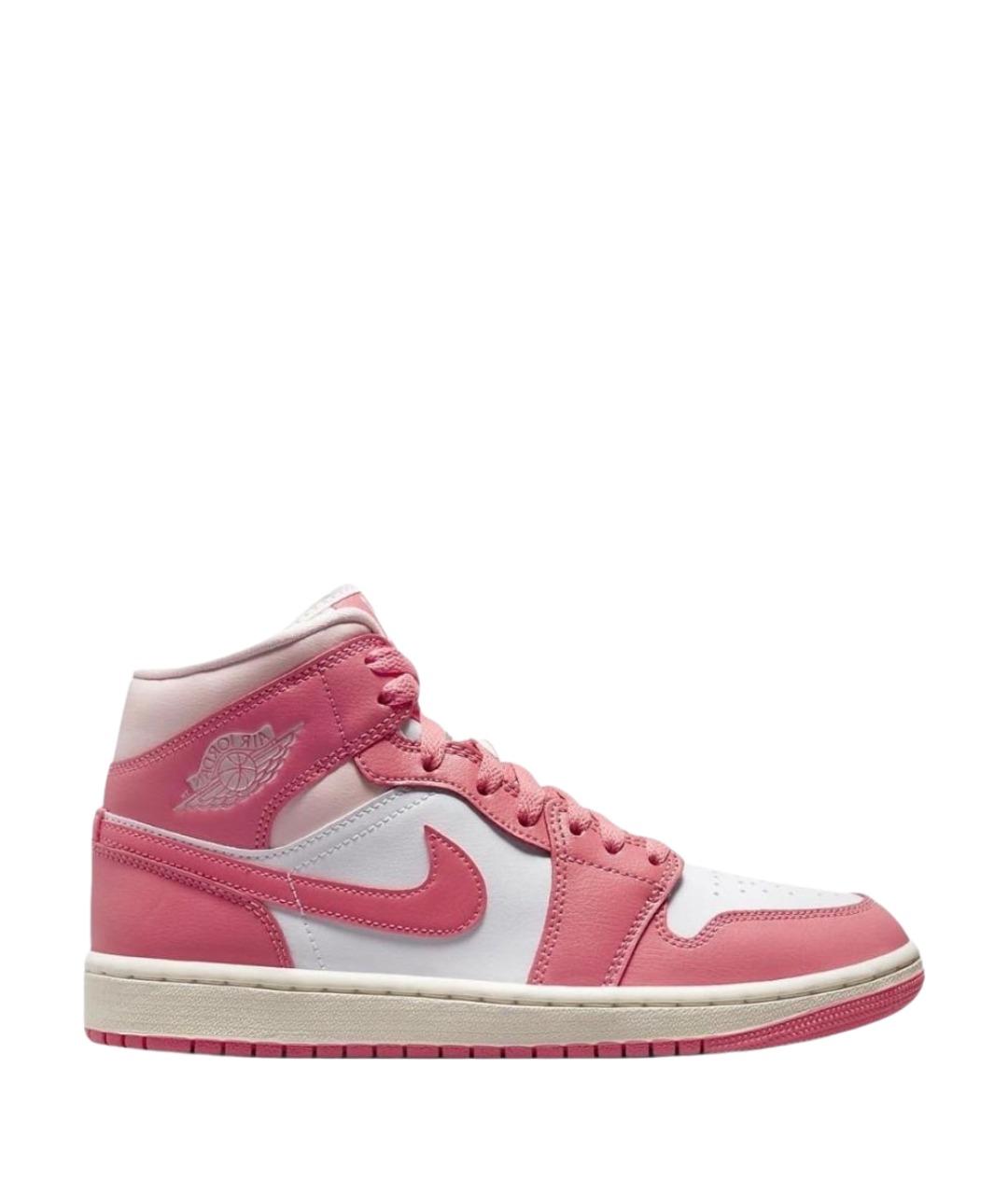 JORDAN Коралловые кожаные кроссовки, фото 1