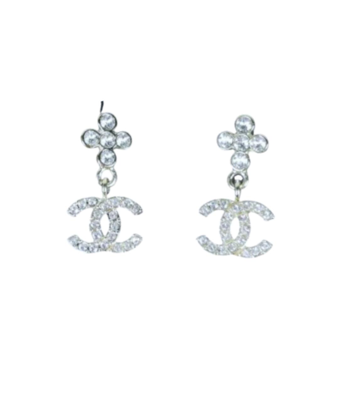 CHANEL Серебряные серьги, фото 1