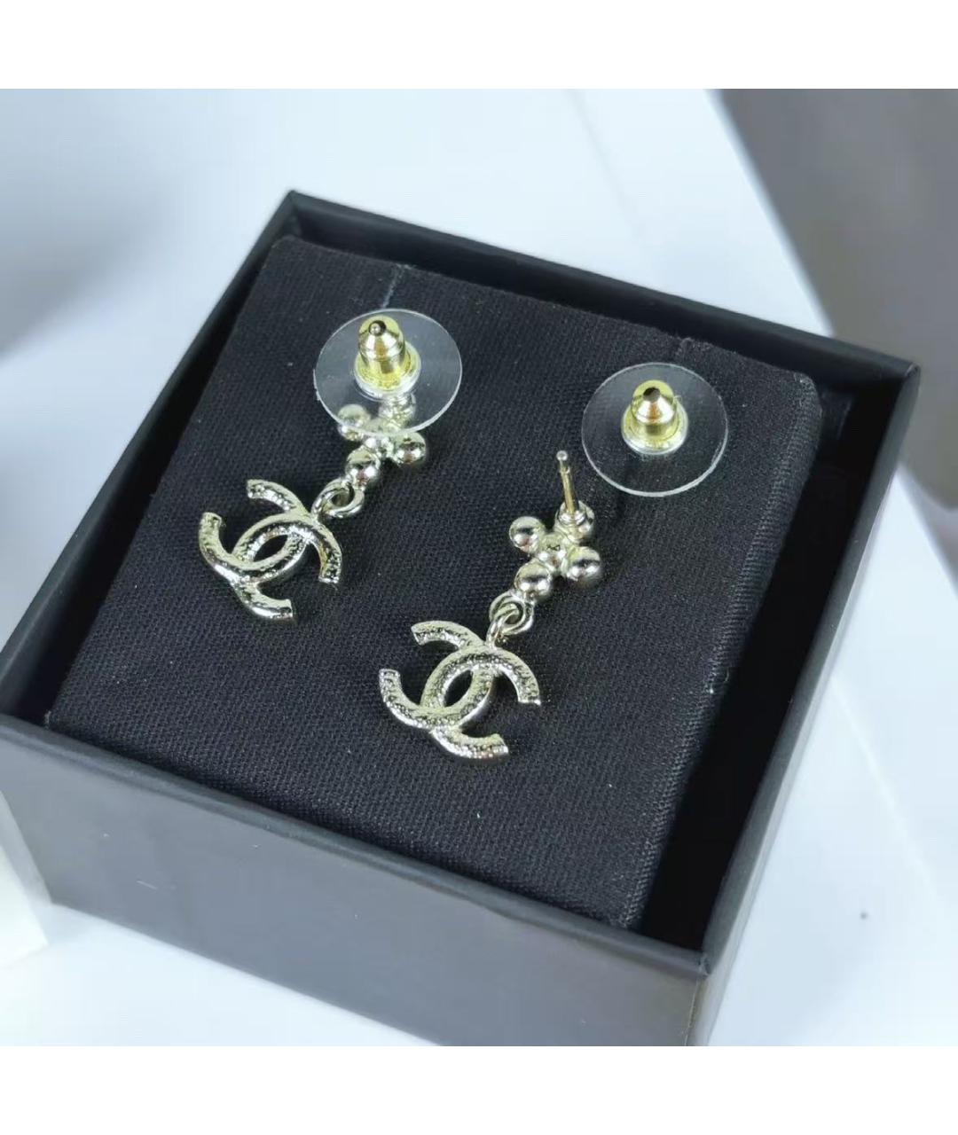 CHANEL Серебряные серьги, фото 6