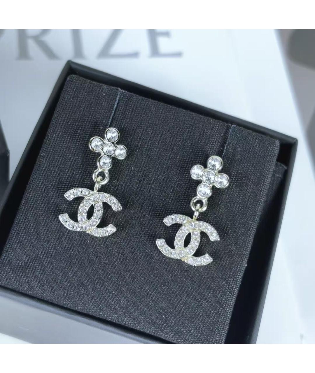 CHANEL Серебряные серьги, фото 3