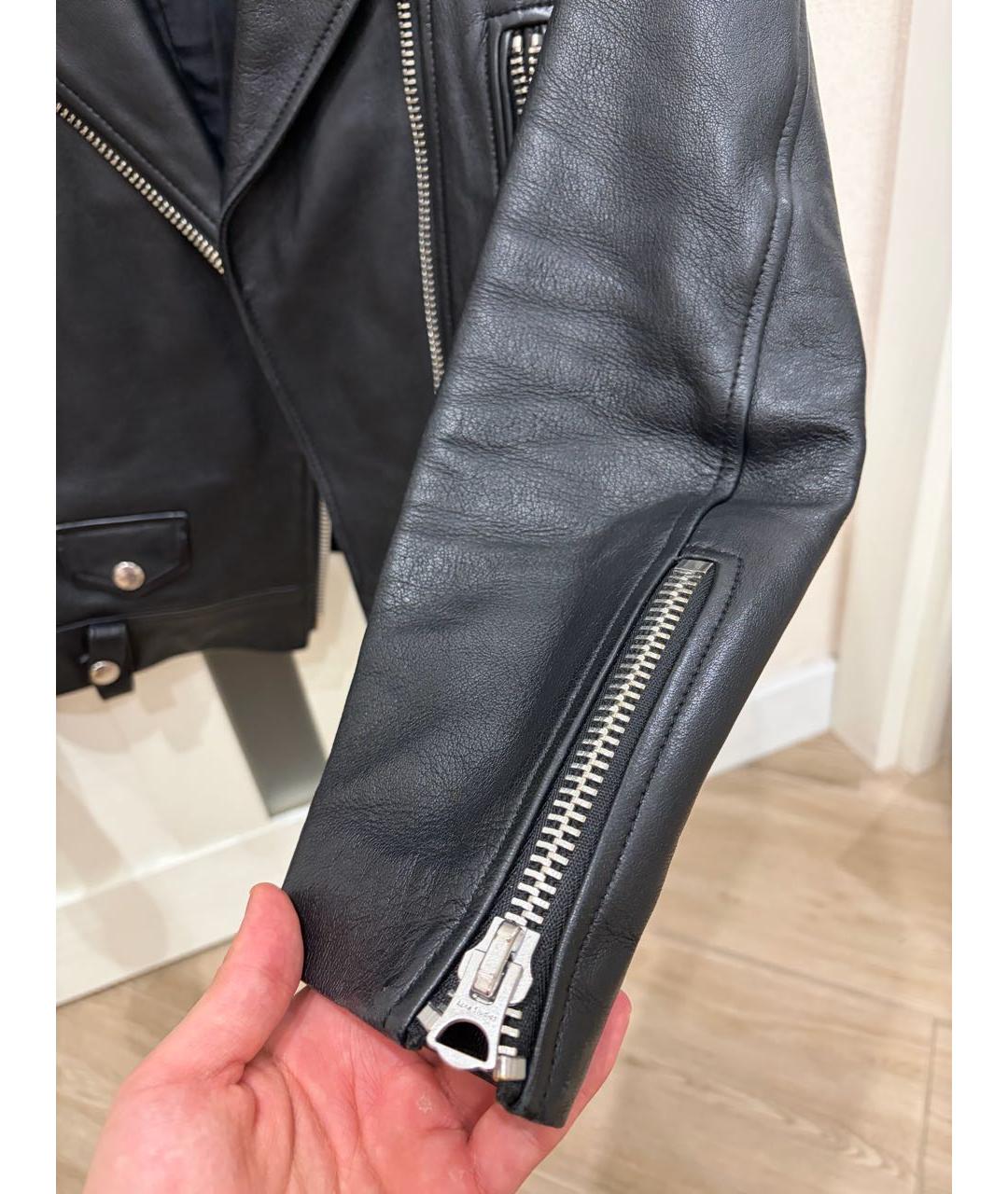 ACNE STUDIOS Черная кожаная куртка, фото 6