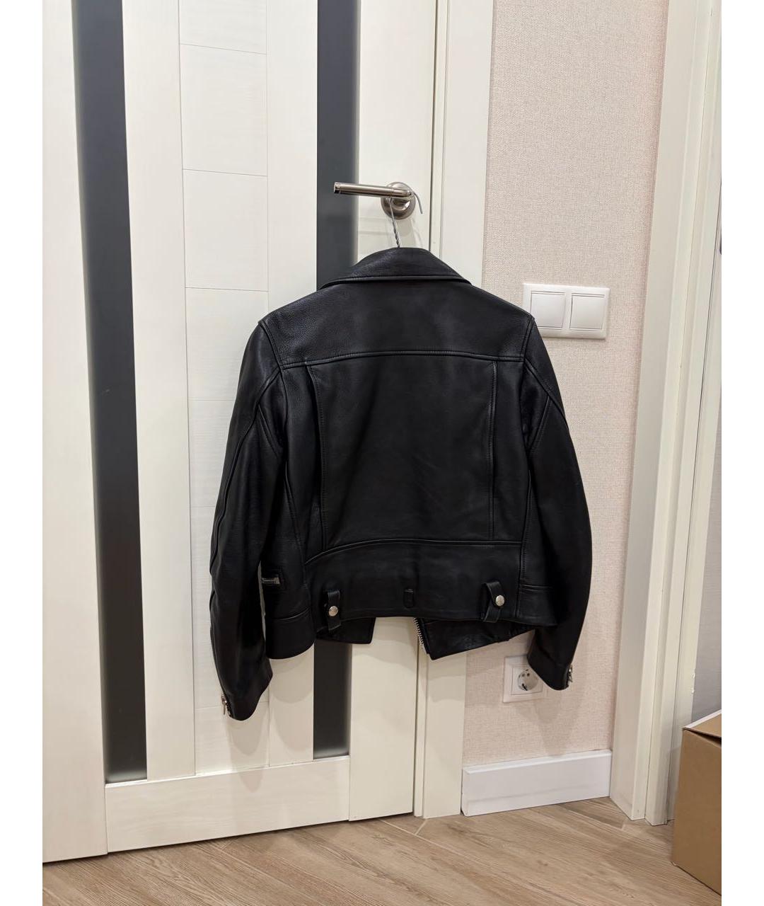 ACNE STUDIOS Черная кожаная куртка, фото 4