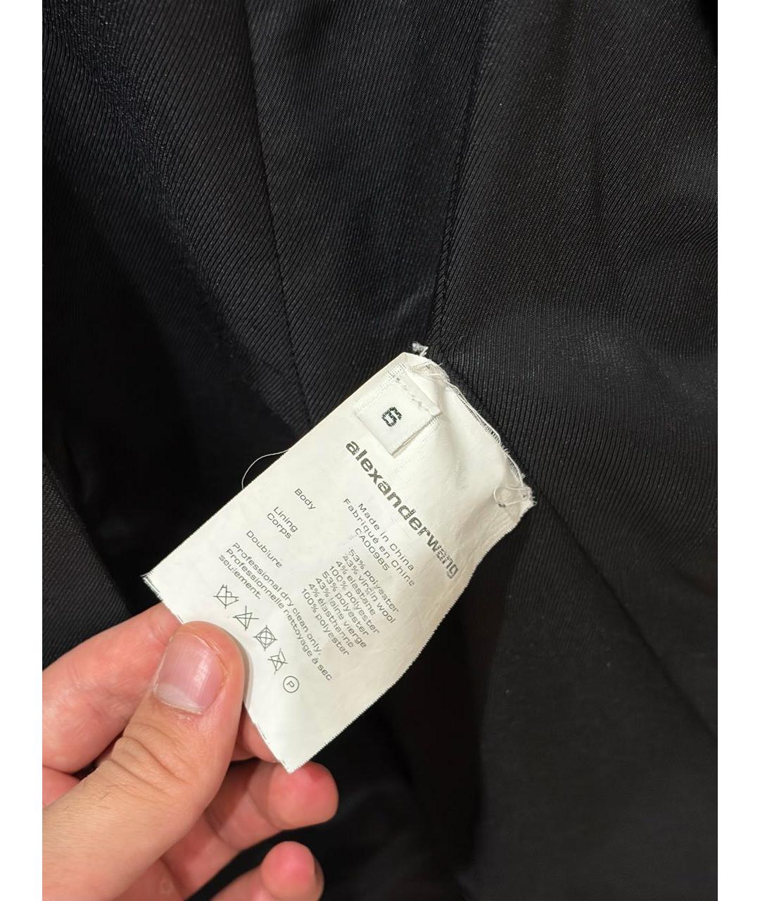 ALEXANDER WANG Черный шерстяной жакет/пиджак, фото 6