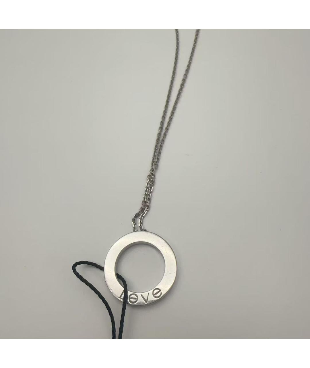 CARTIER Серебряное колье из белого золота, фото 5