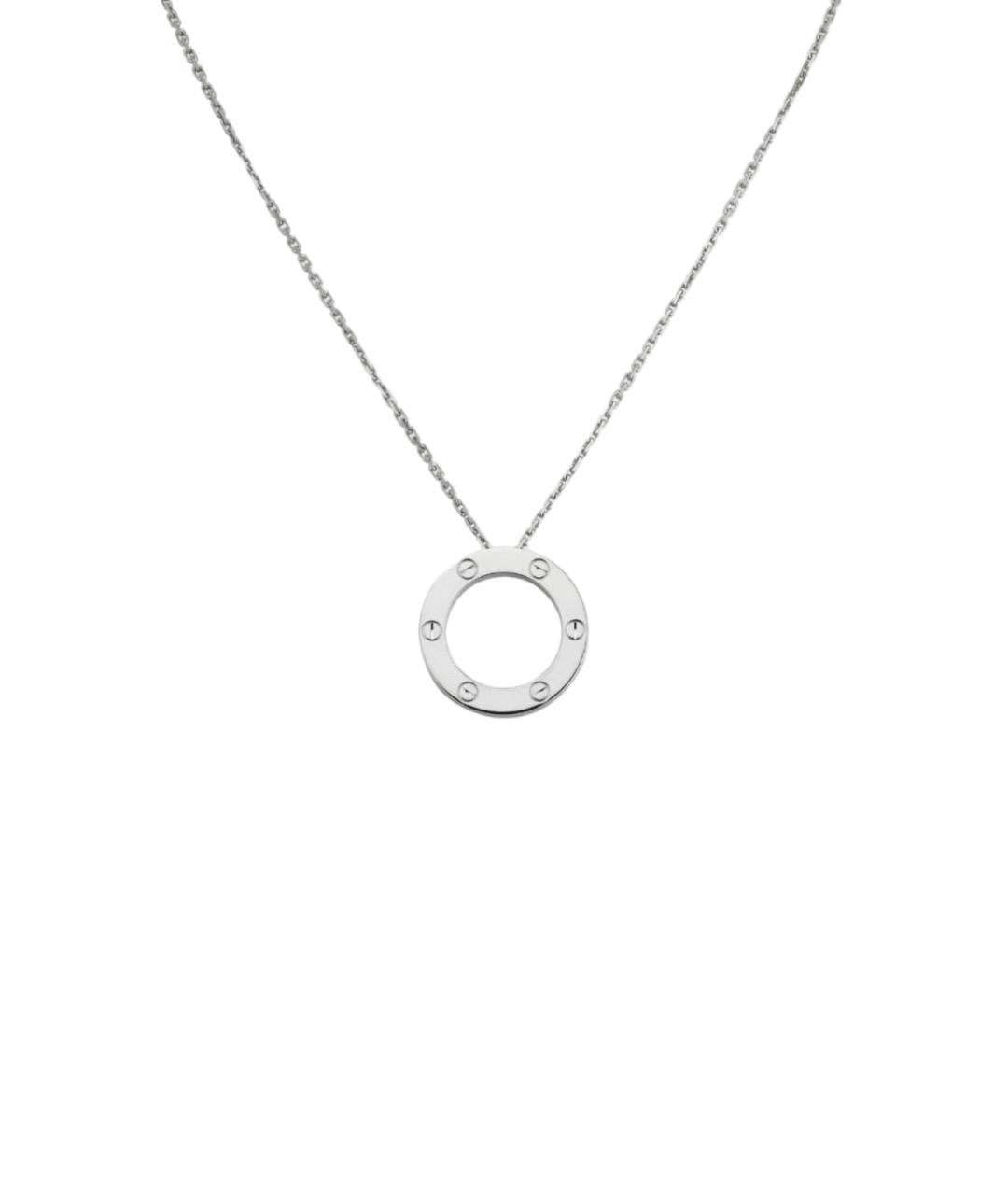 CARTIER Серебряное колье из белого золота, фото 7