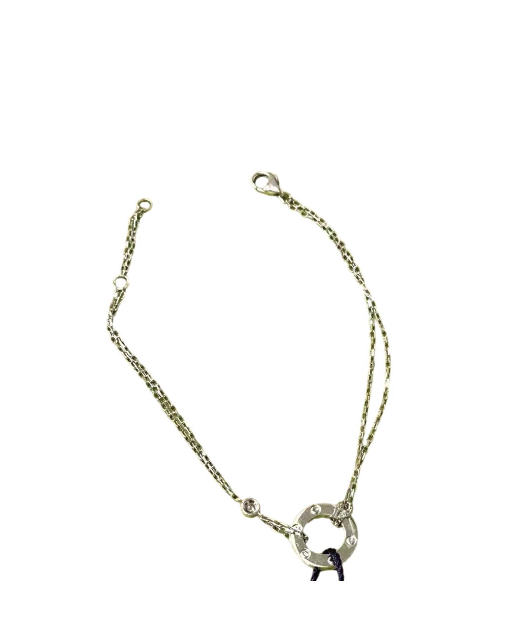 CARTIER Серебрянный браслет из белого золота, фото 2