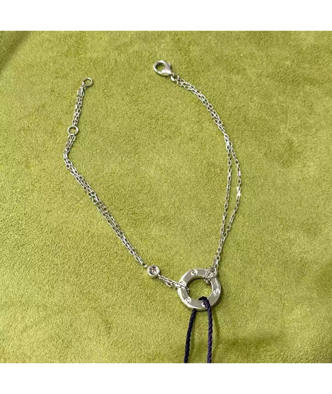 CARTIER Серебрянный браслет из белого золота, фото 4