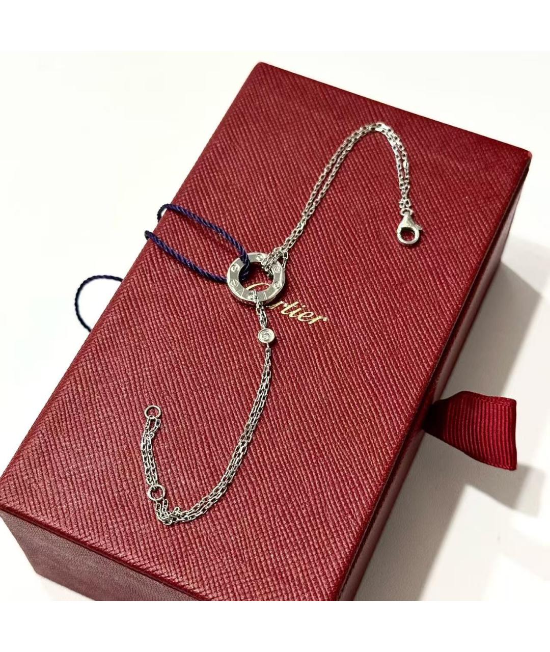 CARTIER Серебрянный браслет из белого золота, фото 3