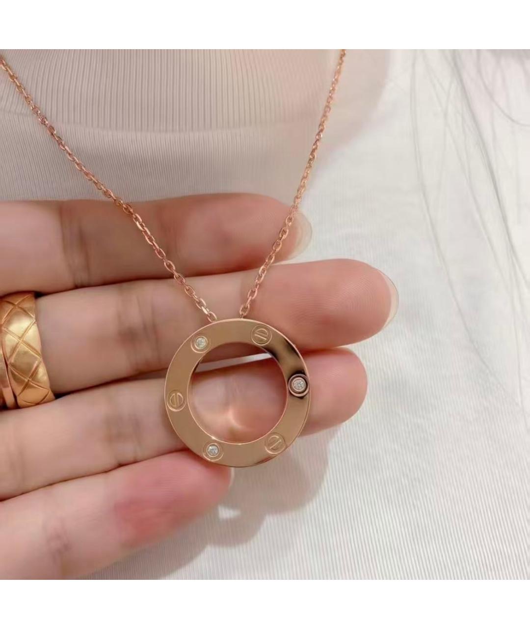 CARTIER Золотая подвеска из розового золота, фото 3