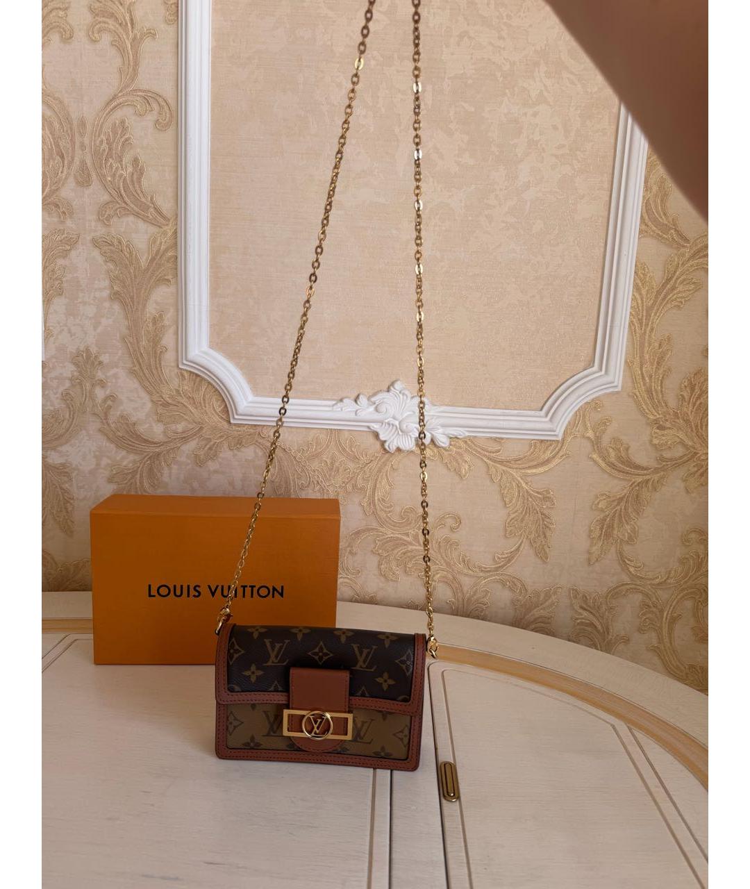 LOUIS VUITTON Коричневая сумка через плечо, фото 5