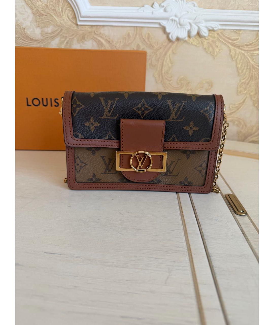 LOUIS VUITTON Коричневая сумка через плечо, фото 9