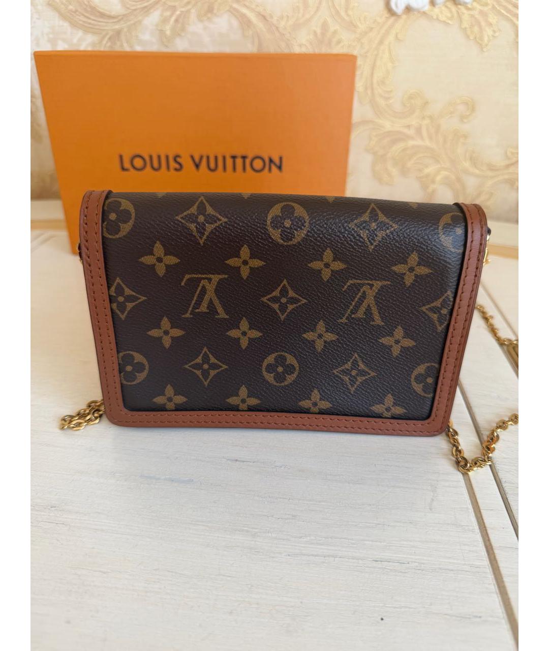 LOUIS VUITTON Коричневая сумка через плечо, фото 3