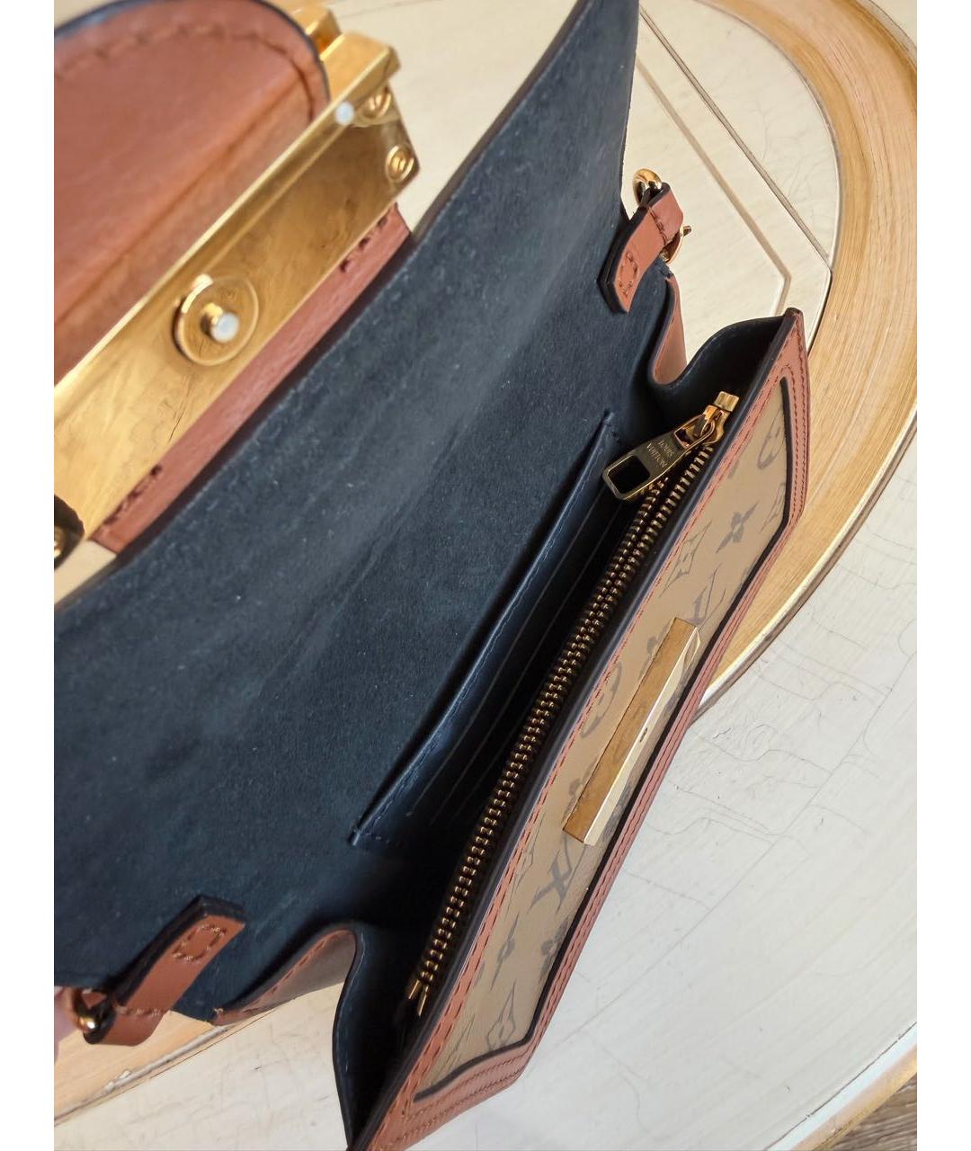 LOUIS VUITTON Коричневая сумка через плечо, фото 4