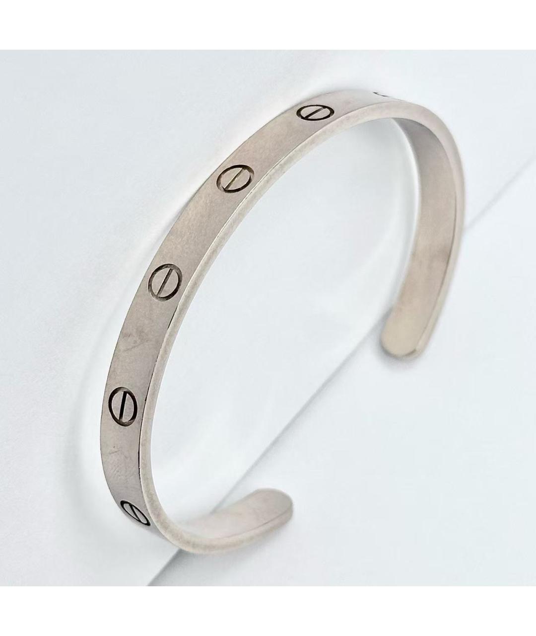 CARTIER Серебрянный браслет из белого золота, фото 7