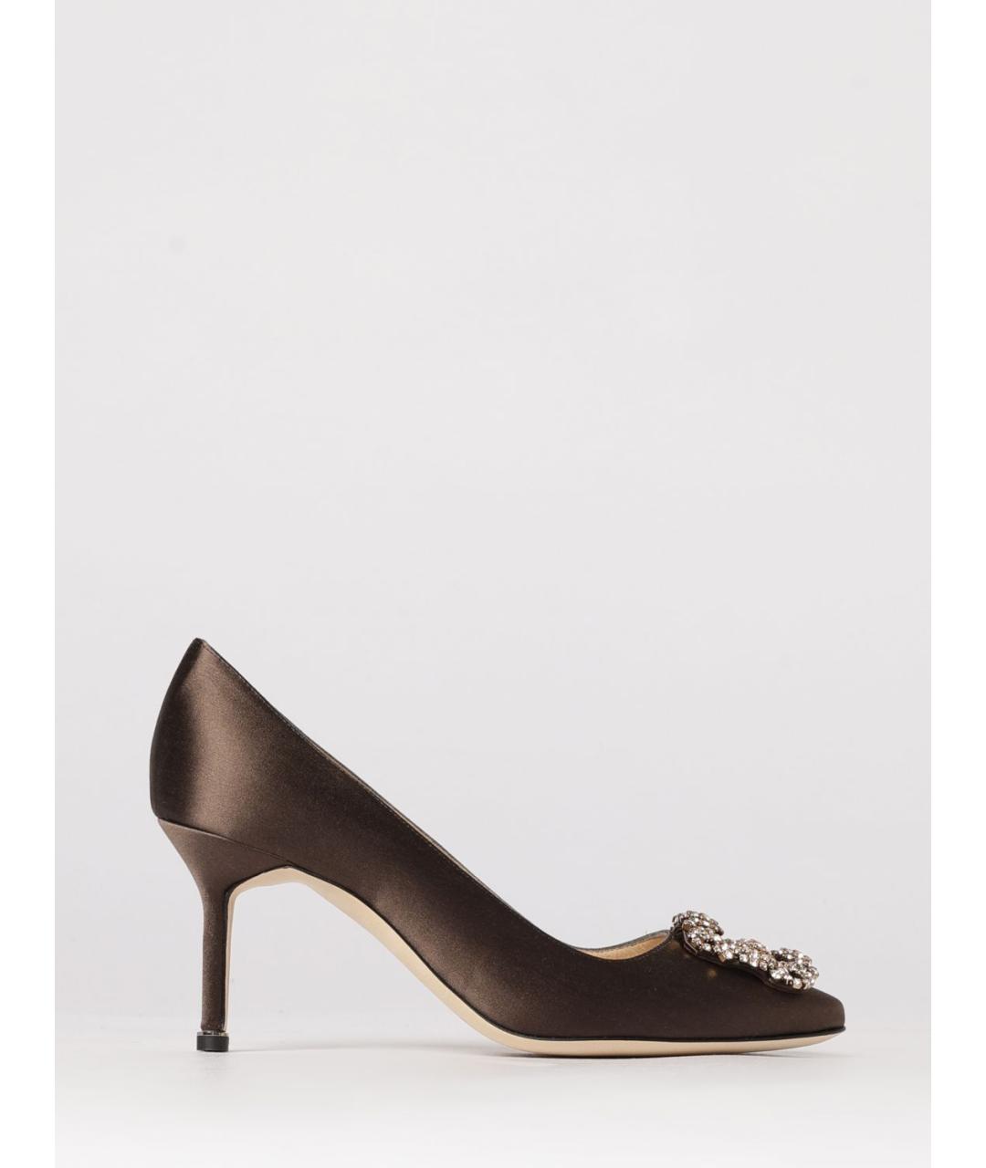 MANOLO BLAHNIK Коричневые туфли, фото 4