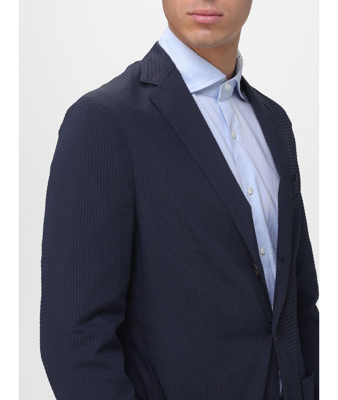ELEVENTY Темно-синий классический костюм, фото 4