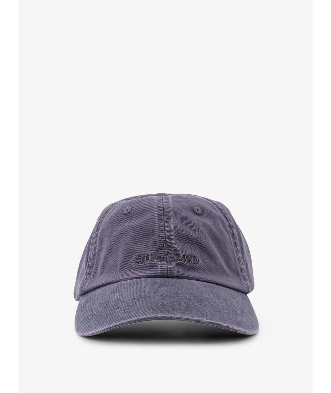 STONE ISLAND Синяя хлопковая кепка/бейсболка, фото 4