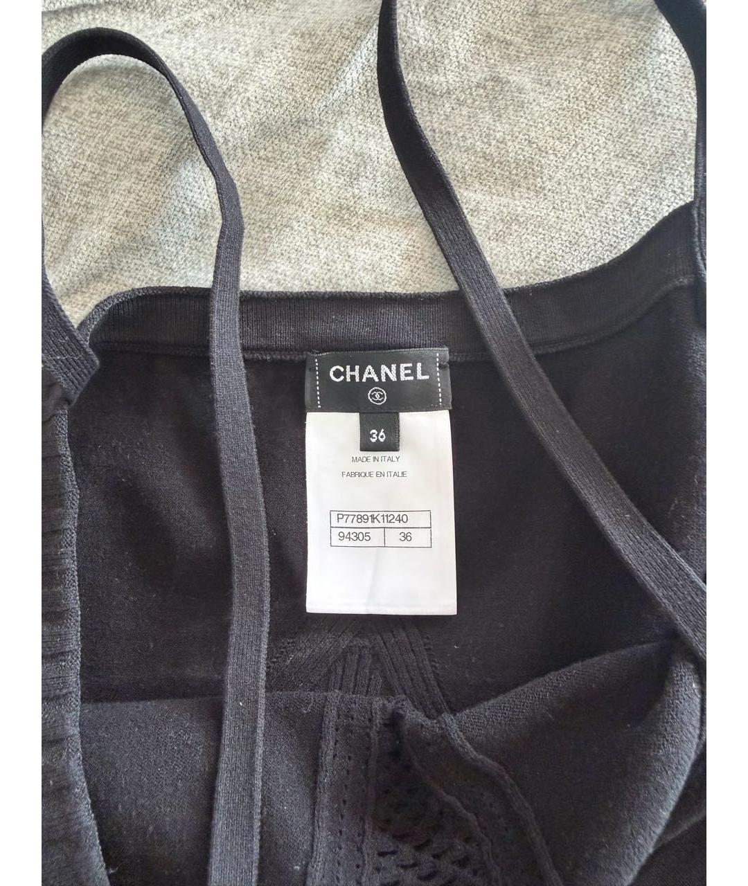 CHANEL Черная майка, фото 5