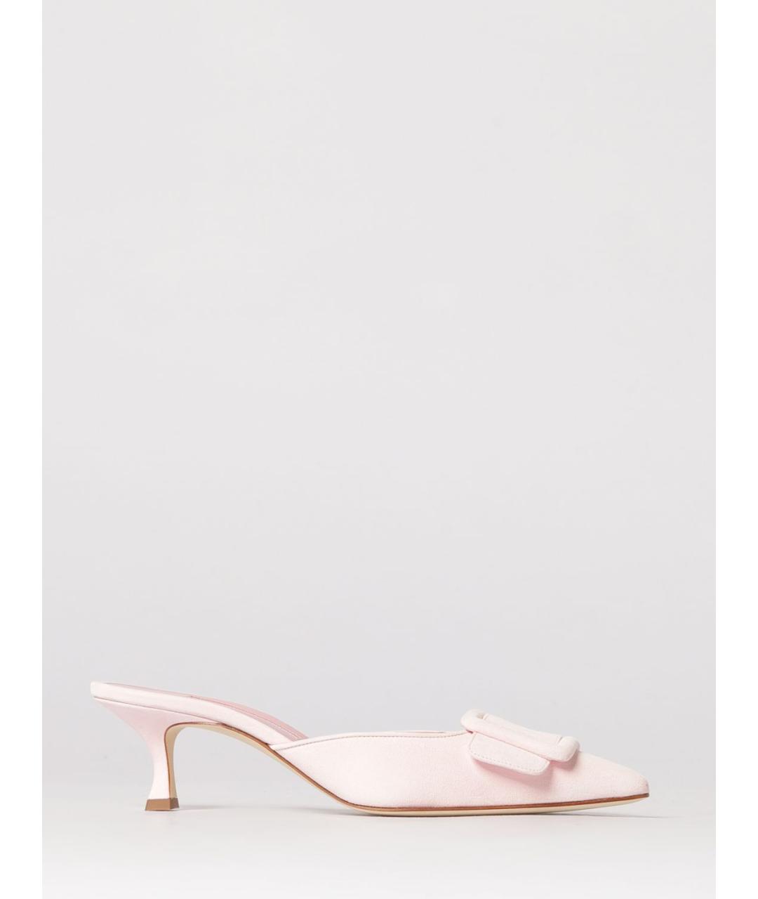 MANOLO BLAHNIK Розовые мюли, фото 4