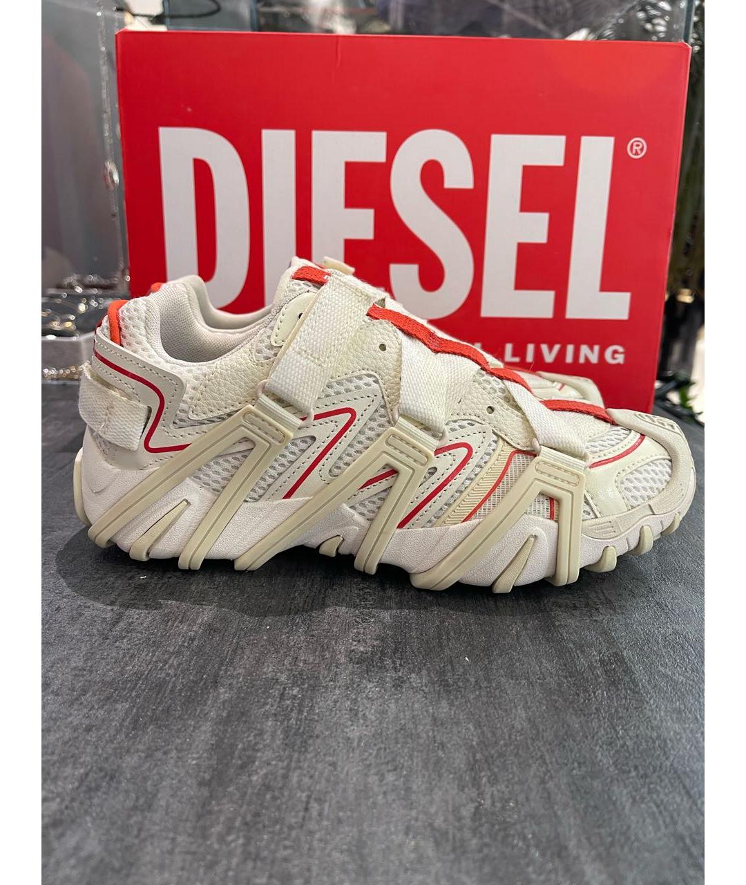 DIESEL Бежевые синтетические кроссовки, фото 9