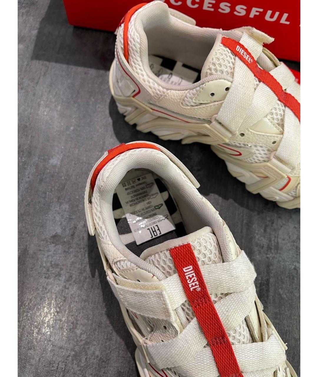 DIESEL Бежевые синтетические кроссовки, фото 7