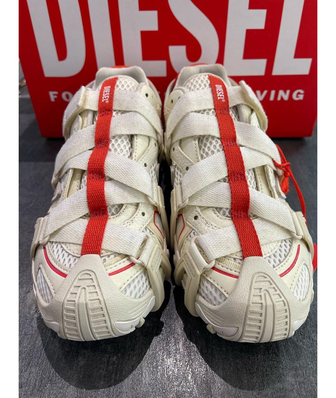 DIESEL Бежевые синтетические кроссовки, фото 2