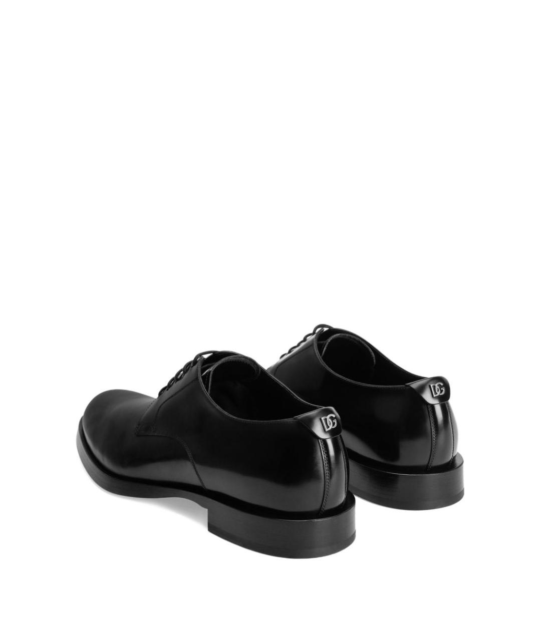 DOLCE&GABBANA Черные кожаные туфли, фото 3