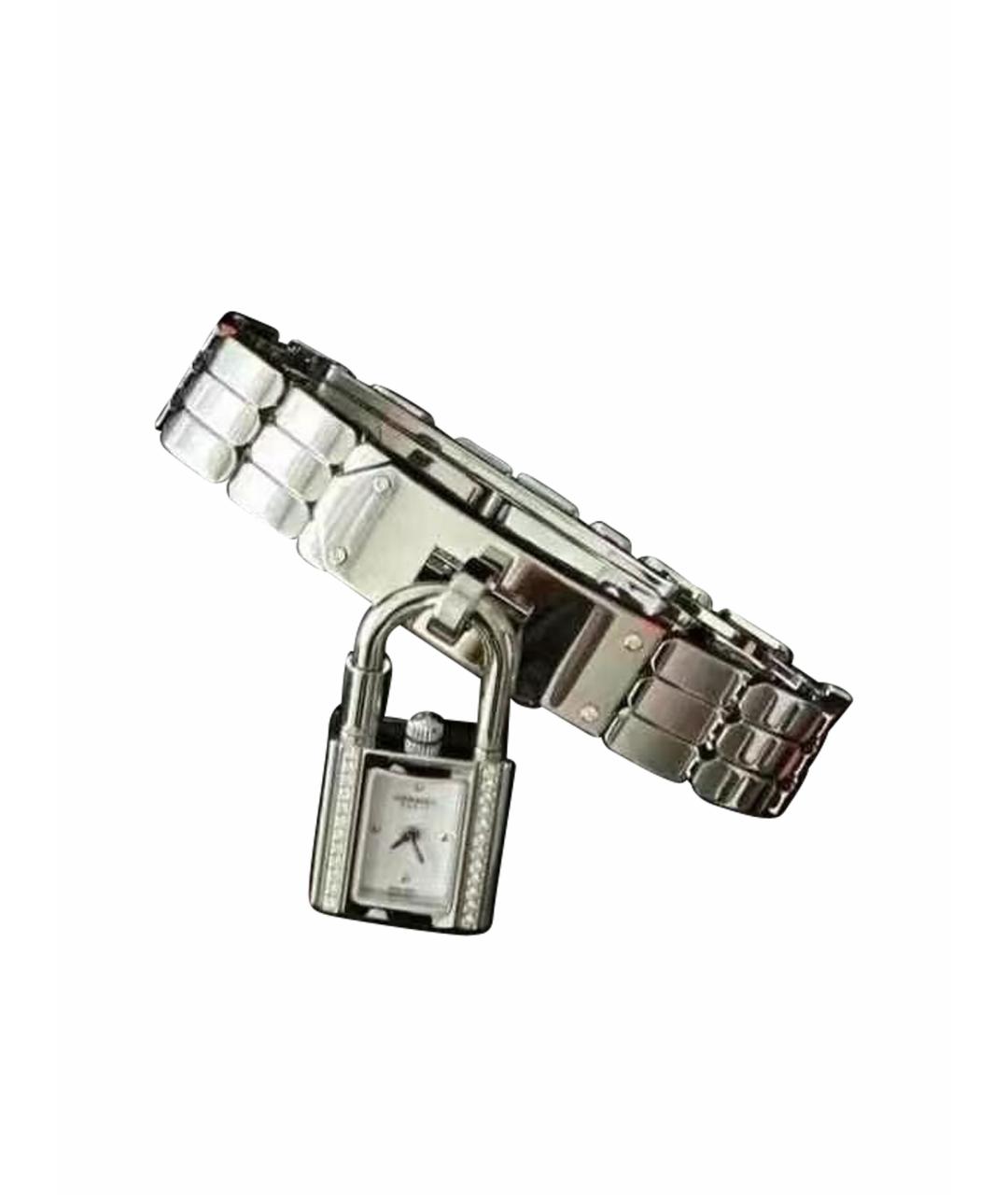 HERMES Белые металлические часы, фото 1