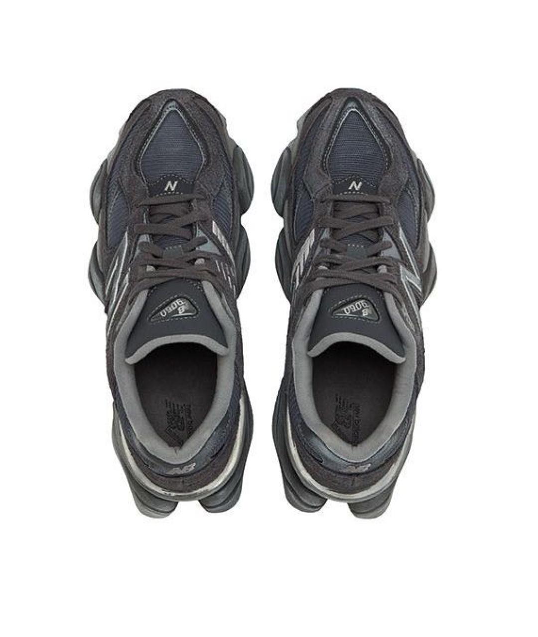 NEW BALANCE Антрацитовые текстильные низкие кроссовки / кеды, фото 5