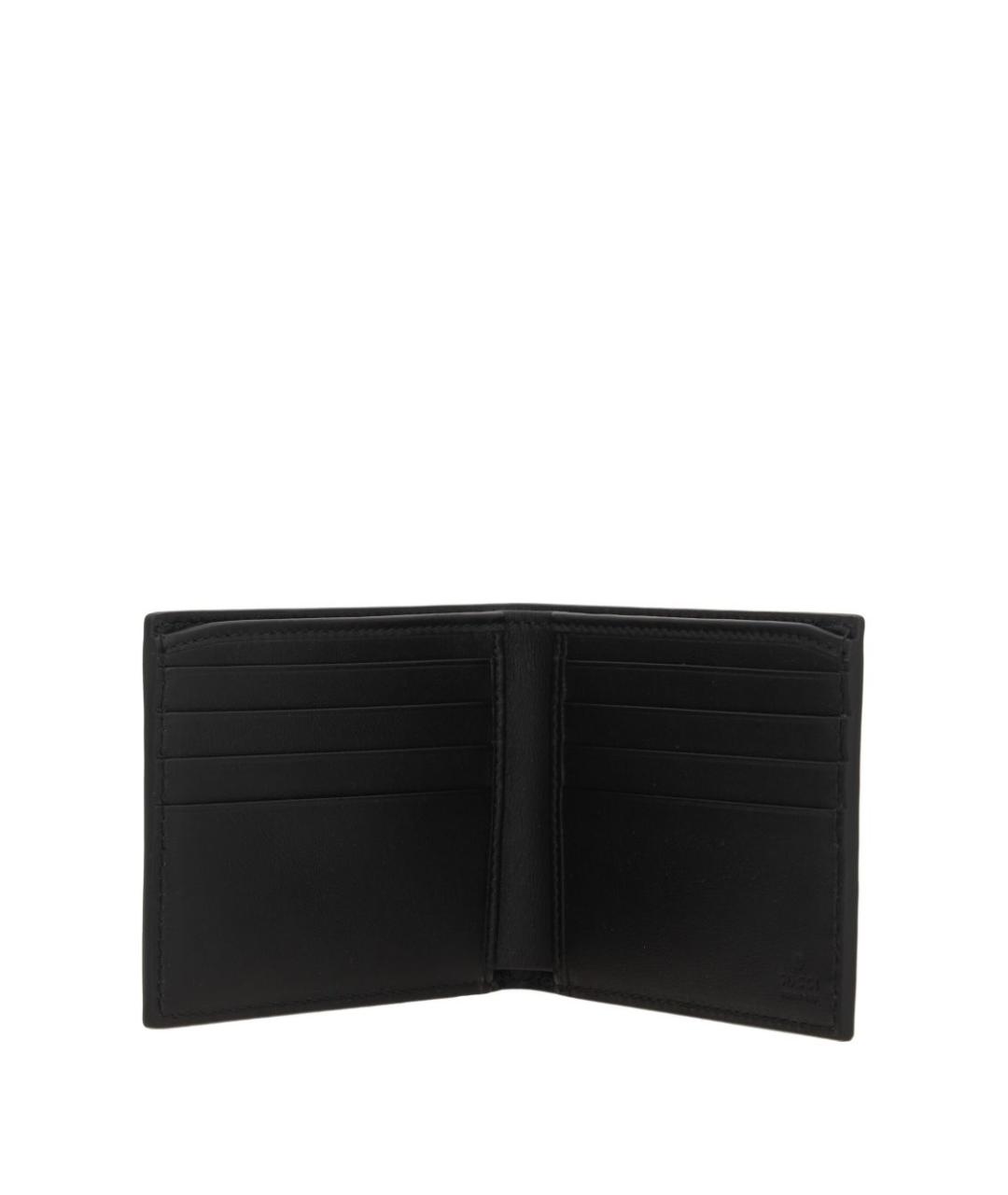 GUCCI Черный кожаный кошелек, фото 4