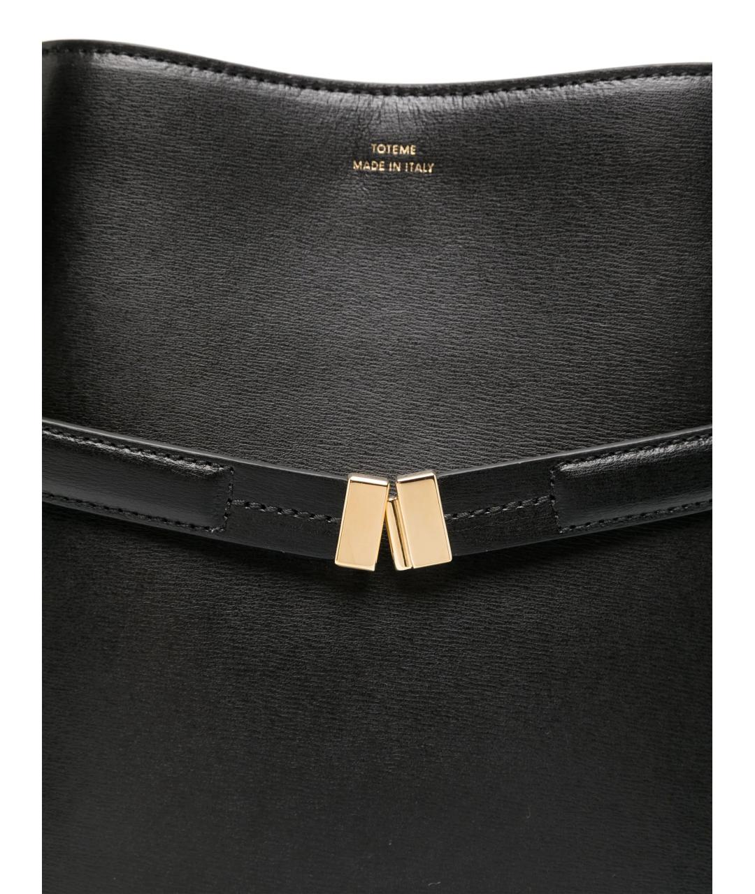 TOTEME Черная кожаная сумка тоут, фото 2