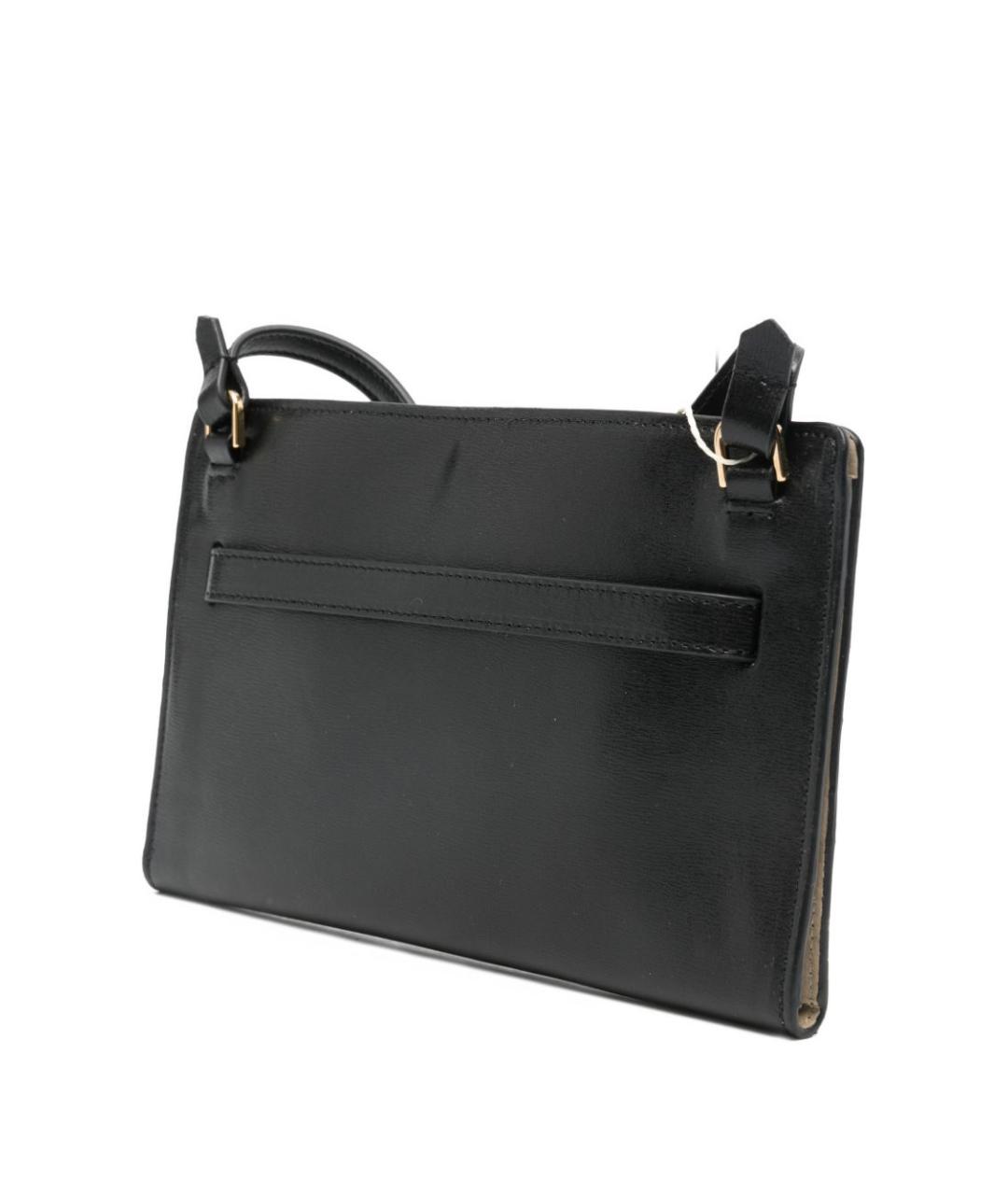 TOTEME Черная кожаная сумка через плечо, фото 2